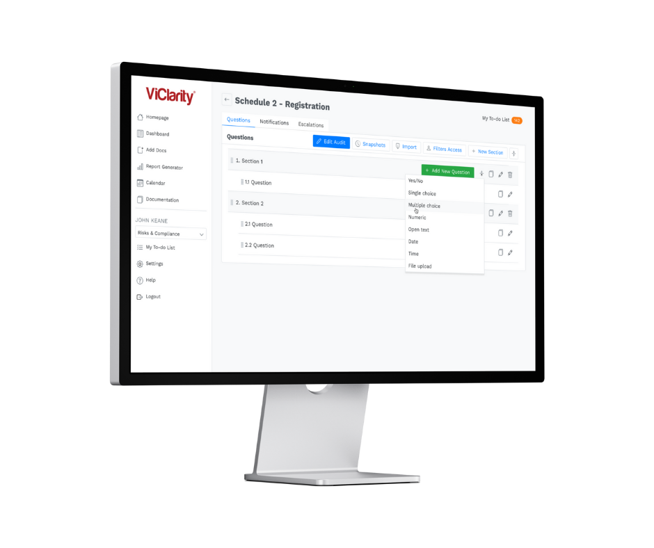 System homepage for customer support